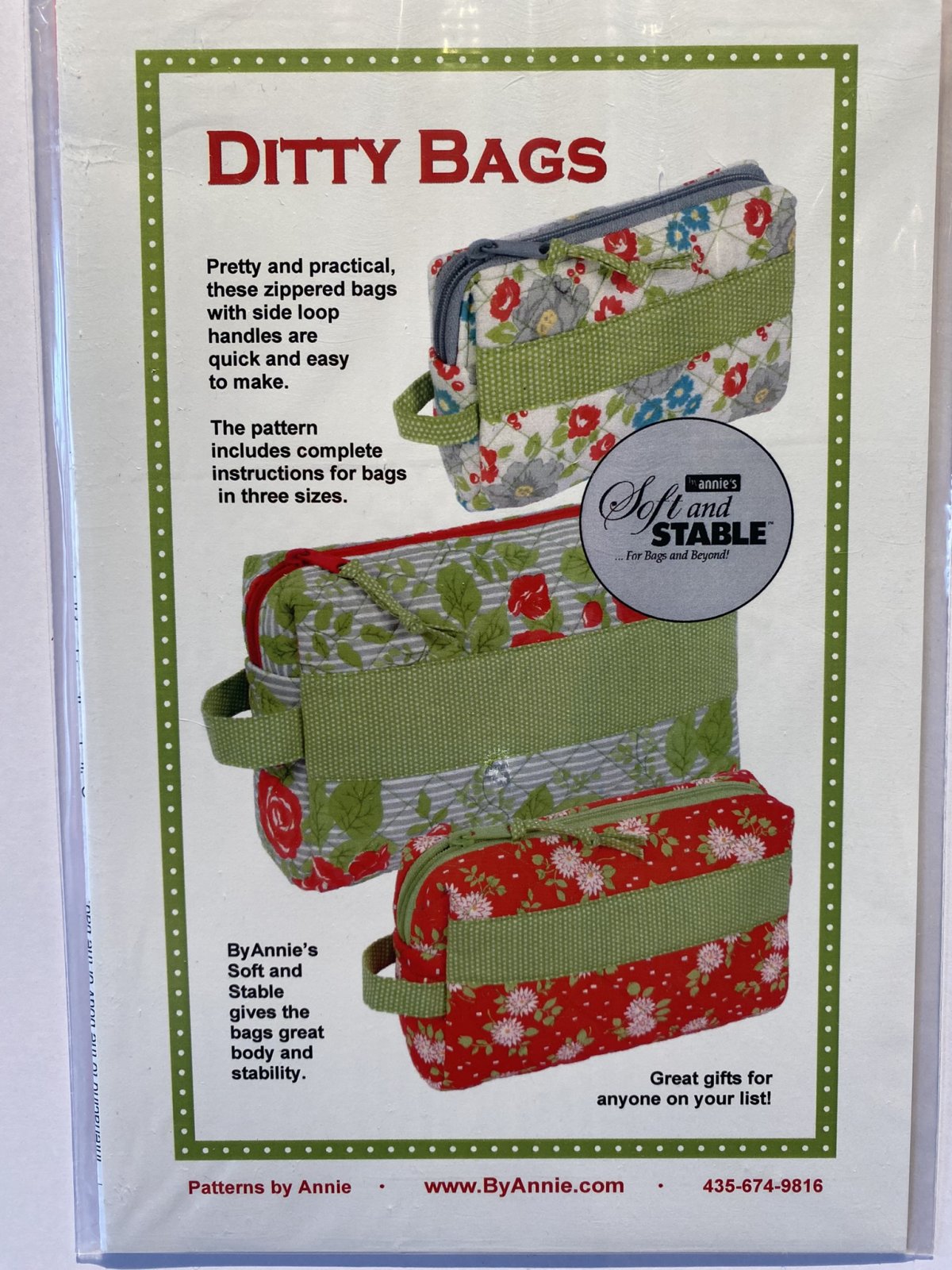 Ditty Bags byAnnie mønstre. Jettes Patchwork